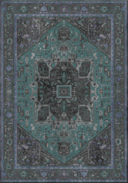 Vivek Srivastava 7117-ViV001 - handmade rug, tufted (India), 24x24 5ply quality